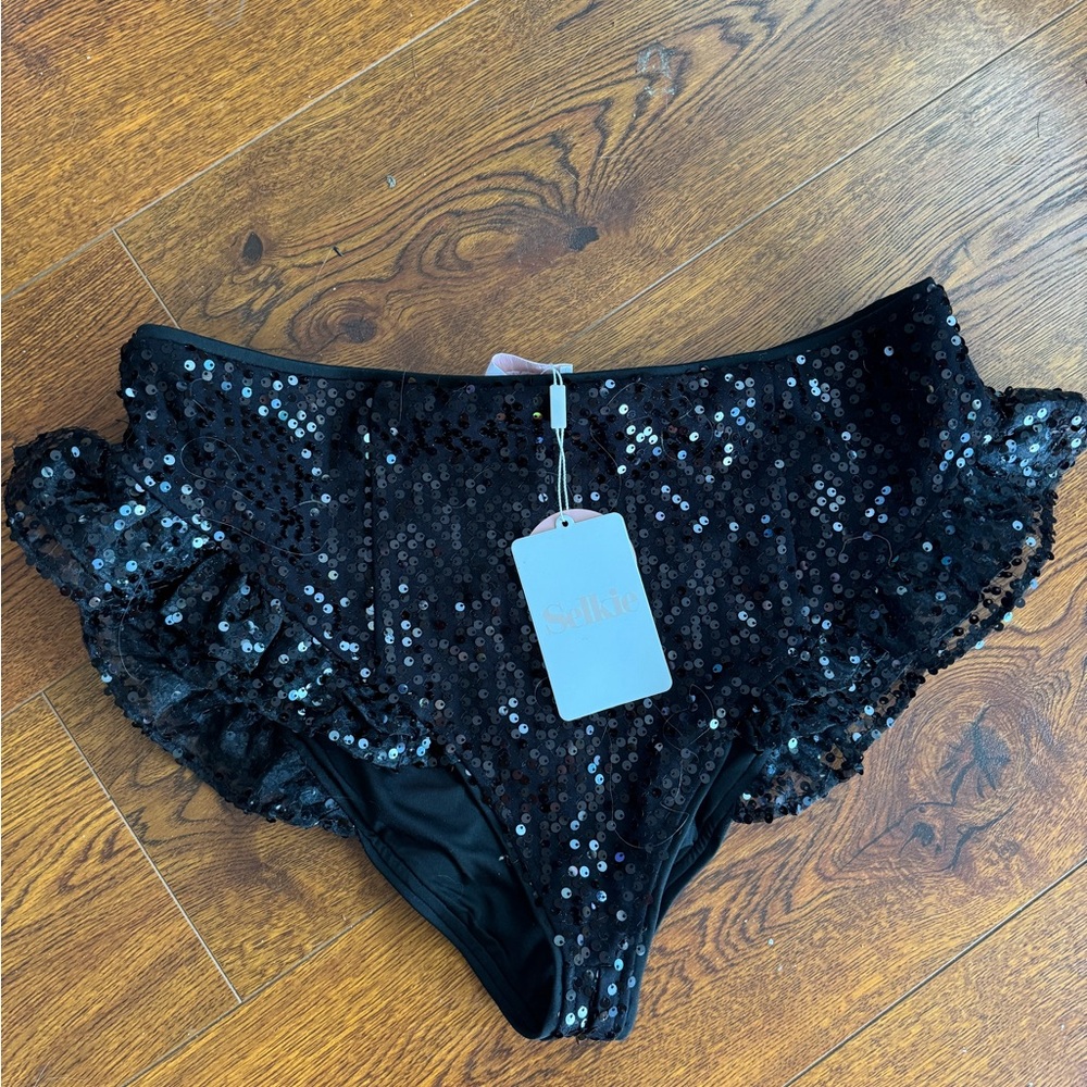 NWT Selkie Black Sequin Bloomers - Picture 2 of 5